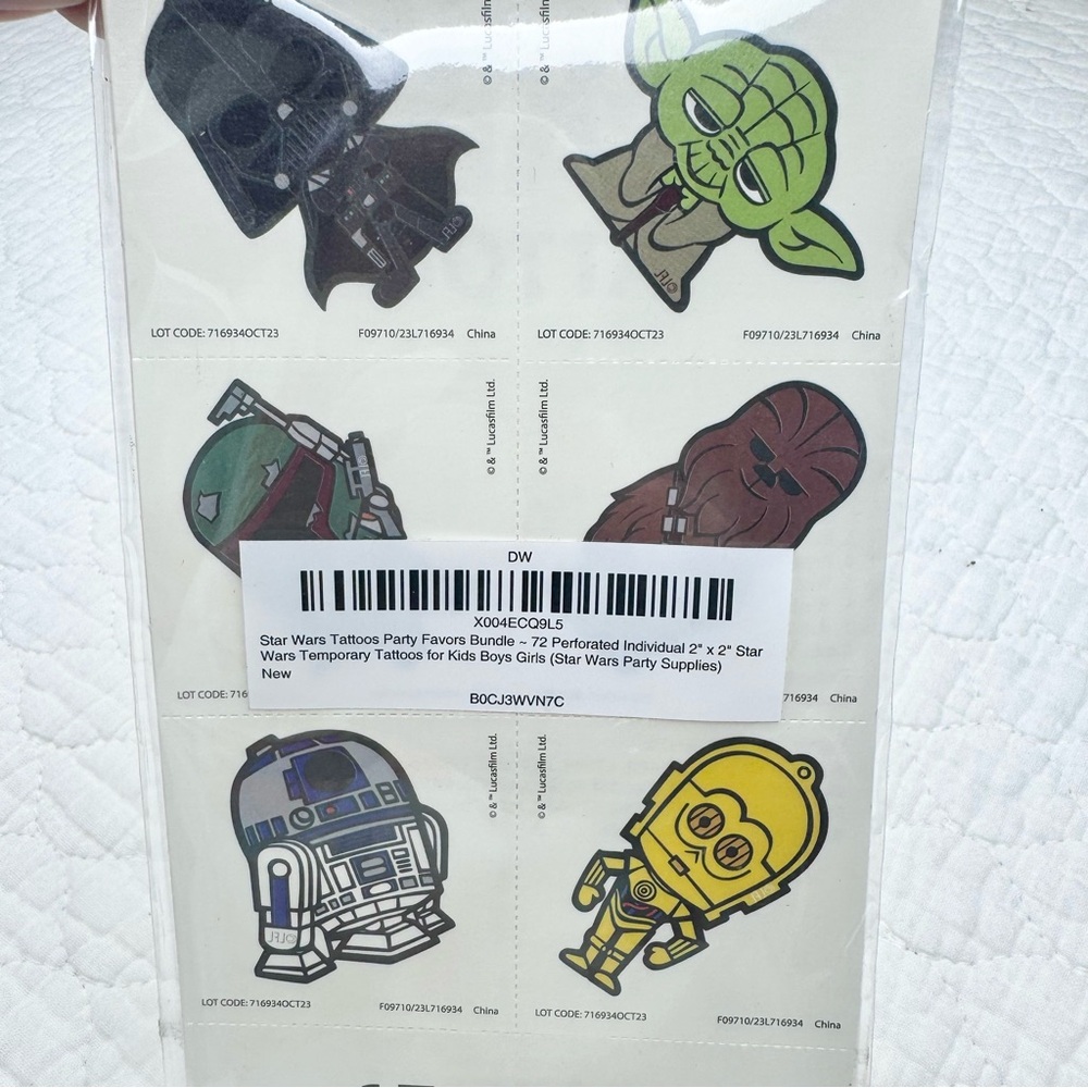 Star Wars Temporary Tattoos Party Supplies
new!